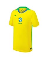 Nike Big Boys and Girls Yellow Brazil Women's National Team 2025/26 Home Replica Jersey