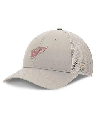 Fanatics Women's Tan Detroit Red Wings Authentic Pro Road Trucker Adjustable Hat