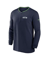 Nike Men's College Navy Seattle Seahawks Coach Half-Zip Sweatshirt
