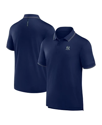 Fanatics Men's Navy New York Yankees Front Office Move Mono Pique Polo Shirt