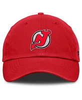 Fanatics Men's Red New Jersey Devils Decades Collection Adjustable Hat