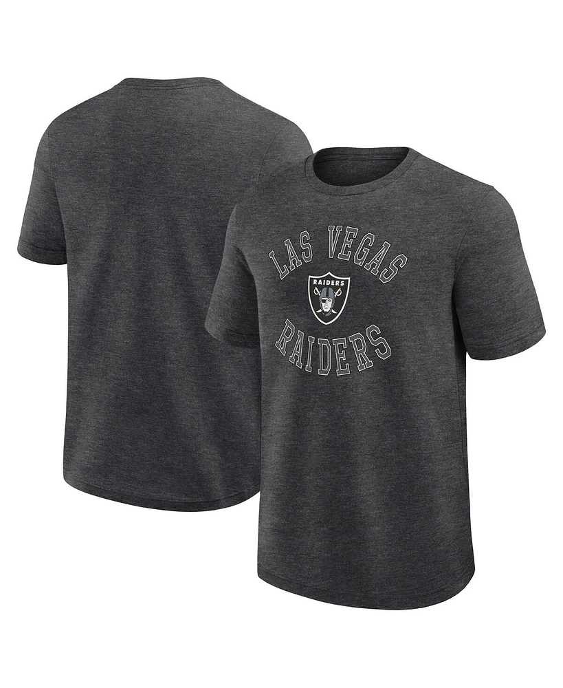 Logo Athletic Men's Heather Charcoal Las Vegas Raiders Success T-Shirt