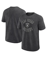 Logo Athletic Men's Heather Charcoal Las Vegas Raiders Success T-Shirt
