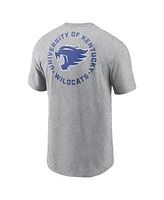 Nike Men's Heather Gray Kentucky Wildcats Campus 2-Hit T-Shirt