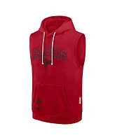 Nike Men's Red Atlanta Falcons Sideline Performance Sleeveless Pullover Hoodie