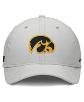 Nike Men's Gray Iowa Hawkeyes Rise Practice Performance Adjustable Hat