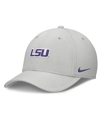 Nike Men's Gray Lsu Tigers Rise Practice Performance Adjustable Hat