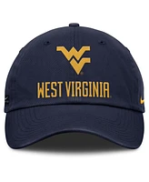 Nike Men's Navy West Virginia Mountaineers 2025 Sideline Club Adjustable Hat