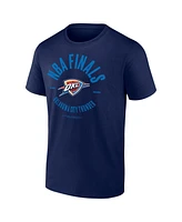 Fanatics Men's Navy Oklahoma City Thunder 2025 Nba Finals Charging Foul T-Shirt