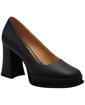 Coach Women's Sculpted C Leather Pumps
