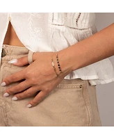 By Adina Eden Solid Half Paperclip Chain Bracelet 14K