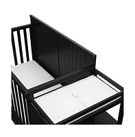 Graco Hadley 5-in-1 Convertible Crib and Changer with Drawer (Black)