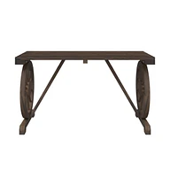 Patio Table 45.3"x21.7"x25.6" Solid Wood Fir