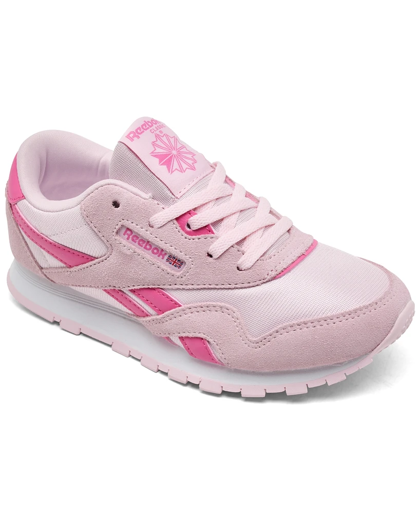 Reebok Little Girls Classic Nylon Casual Sneakers from Finish Line
