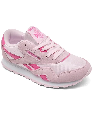 Reebok Little Girls Classic Nylon Casual Sneakers from Finish Line