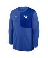 Nike Men's Royal Kentucky Wildcats 2025 Sideline Coach Uv Performance Long Sleeve T-Shirt