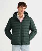 Lands' End Men's Hooded Wanderweight Packable Down Jacket