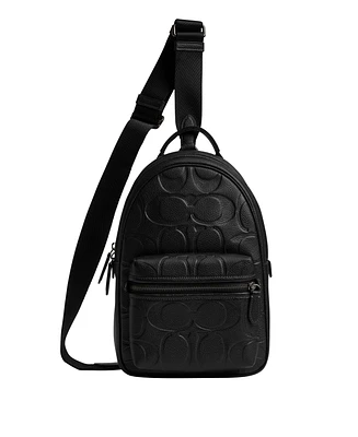 Coach Men's Charter Maxi Signature Leather Crossbody