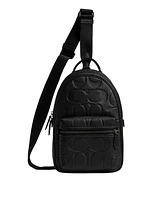 Coach Men's Charter Maxi Signature Leather Crossbody