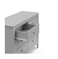 Graco Noah 6 Drawer Double Dresser (Pebble Gray)