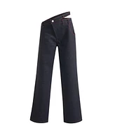Jendue Davidson Asymmetric Belt Pants