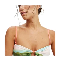 Cotton On Women's Ring Front Bandeau Bikini Top