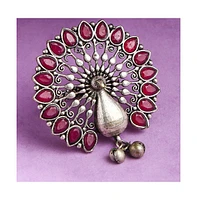 Sohi Peacock Statement Ring