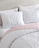 Betsey Johnson Rainbow Stitch Reversible -Pc. Quilt Set