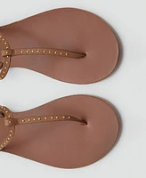 Mango Women's Mini Studs Leather Sandals