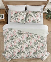 Tommy Bahama Island Orchid Cotton Reversible 3-Pc. Quilt Set
