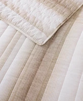 Tommy Bahama La Prisma Stripe Texture Cotton 3-Pc. Quilt Set