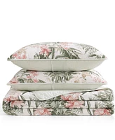 Tommy Bahama Island Orchid Cotton Reversible 3-Pc. Quilt Set