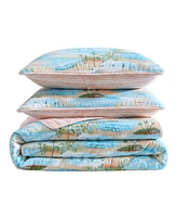 Tommy Bahama Bon Voyage Cotton Reversible -Pc. Quilt Set