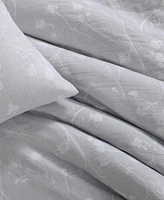 Calvin Klein Umbra Floral Cotton 3-Pc. Duvet Cover Set