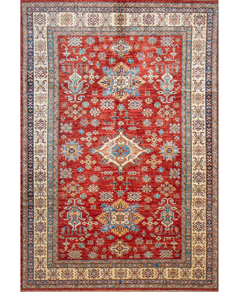 Bashian One of a Kind Fine Kazak 640371 6'8''x9'7'' Area Rug