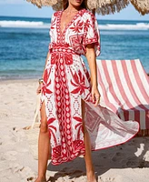 Cupshe Women's Sahara Soul Ornate Maxi Beach Dress
