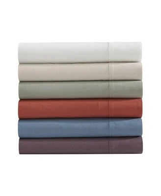 Eddie Bauer Solid Brushed 180 Thread Count Cotton Percale Sheet Sets