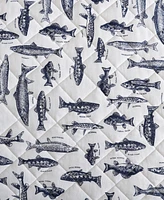 Eddie Bauer Wes Fish Cotton Reversible 3-Pc. Quilt Set