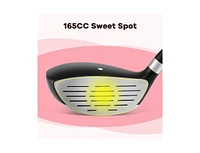 38 Inch 165CC Junior #3 Fairway Wood Golf Club with Fiberglass Shaft for Kids Ages 11-14