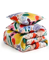 Marimekko Ojakellukka Cotton Percale 3-Pc. Duvet Cover Set, King