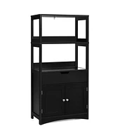 Volenca Bathroom Storage Cabinet with Drawer and Shelf Floor Cabinet