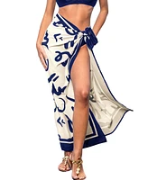 Cupshe Women's the Flow Abstract Cover-Up Sarong