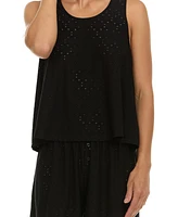 Flora by Nikrooz Women's Dulce Eyelet Knit Pajama Set