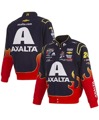 Jh Design Men's Navy/Red William Byron Axalta Full-Snap Twill Uniform Jacket