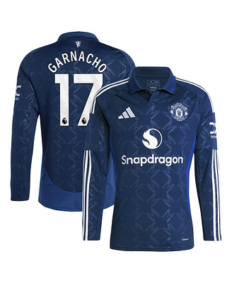 Adidas Men's Alejandro Garnacho Navy Manchester United 2024/25 Away Replica Long Sleeve Player Jersey