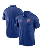 Nike Men's Royal Atlanta Braves Cooperstown Collection Logo Franchise Performance Polo Shirt
