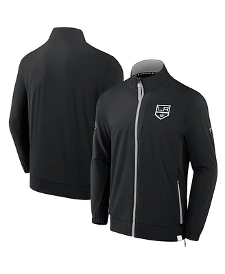 Fanatics Men's Black Los Angeles Kings Authentic Pro Rink Coaches Full-Zip Jacket