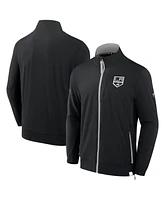 Fanatics Men's Black Los Angeles Kings Authentic Pro Rink Coaches Full-Zip Jacket