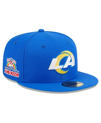 New Era Men's Royal Los Angeles Rams Main Patch 59FIFTY Fitted Hat