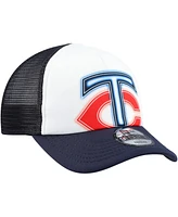 New Era Toddler White/Navy Minnesota Twins Painted A-Frame 9FORTY Trucker Adjustable Hat